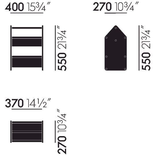 Полипропиленовый контейнер / держатель журнала VITRA DROP BOX ARCH-00141141 - Вид №11