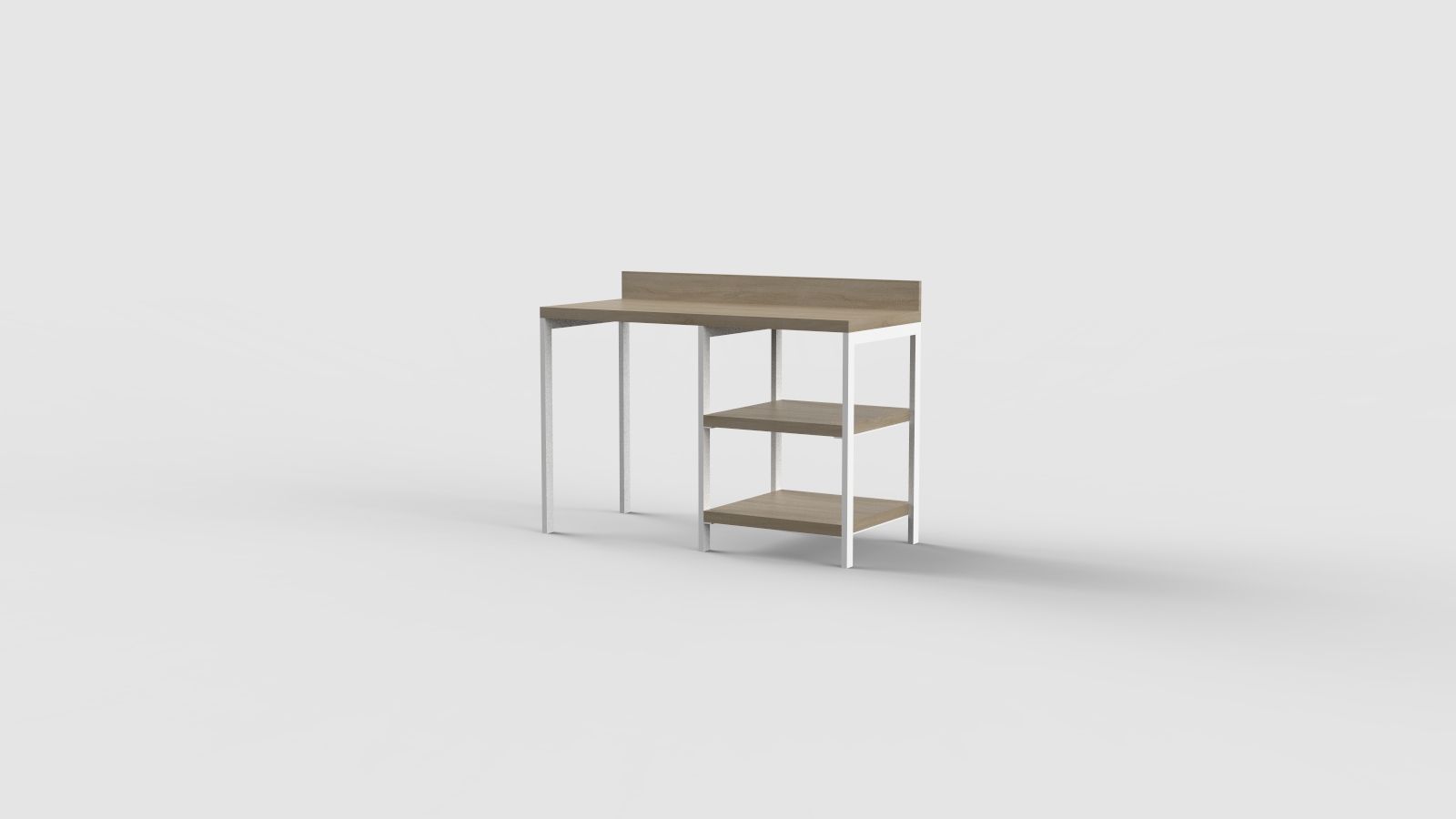 Прямоугольный стол с полками для контракта Mobilspazio ARCH-00076414 - Вид №41