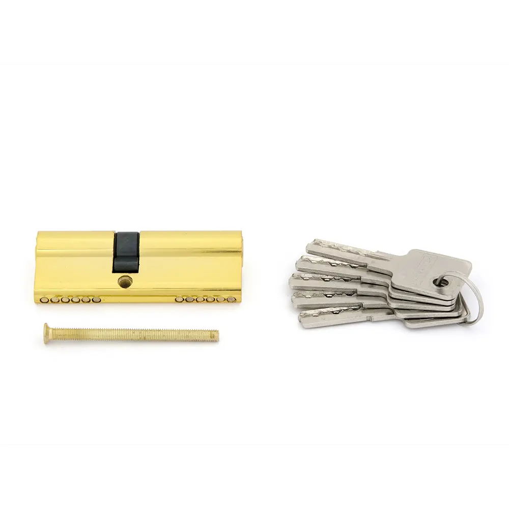 Цилиндр Palladium, 35x45 мм, ключ/ключ, цвет золото, без вертушки STLM-2105506 - Вид №1