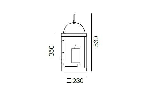 Латунные наружные настенные светильники Il Fanale фонари ARCH-00052541 - Вид №5