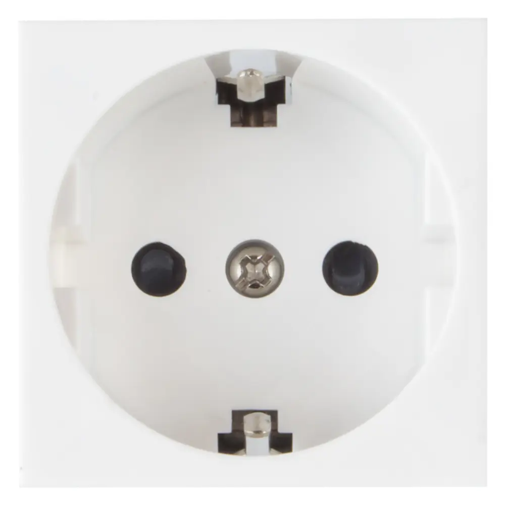 Розетка для кабель-канала LK Studio LK45 с заземлением со шторками цвет белый STLM-2161436