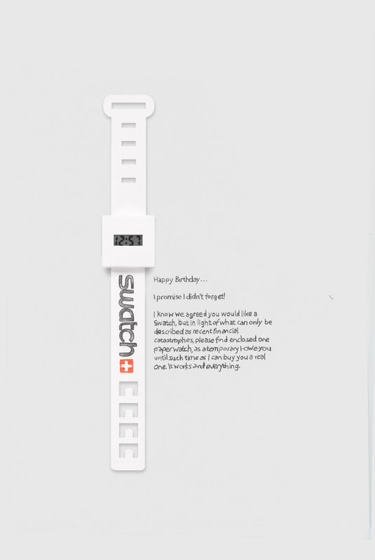 Часы для настоящих художников SUCK UK SKPAPERWATCH1 - Вид №1