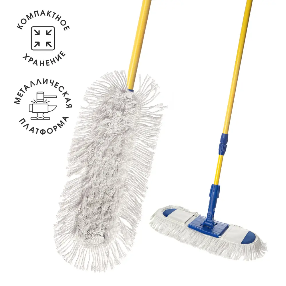 Швабра HomeQueen «MasterKlass» хлопковая насадка STLM-2162616 - Вид №1