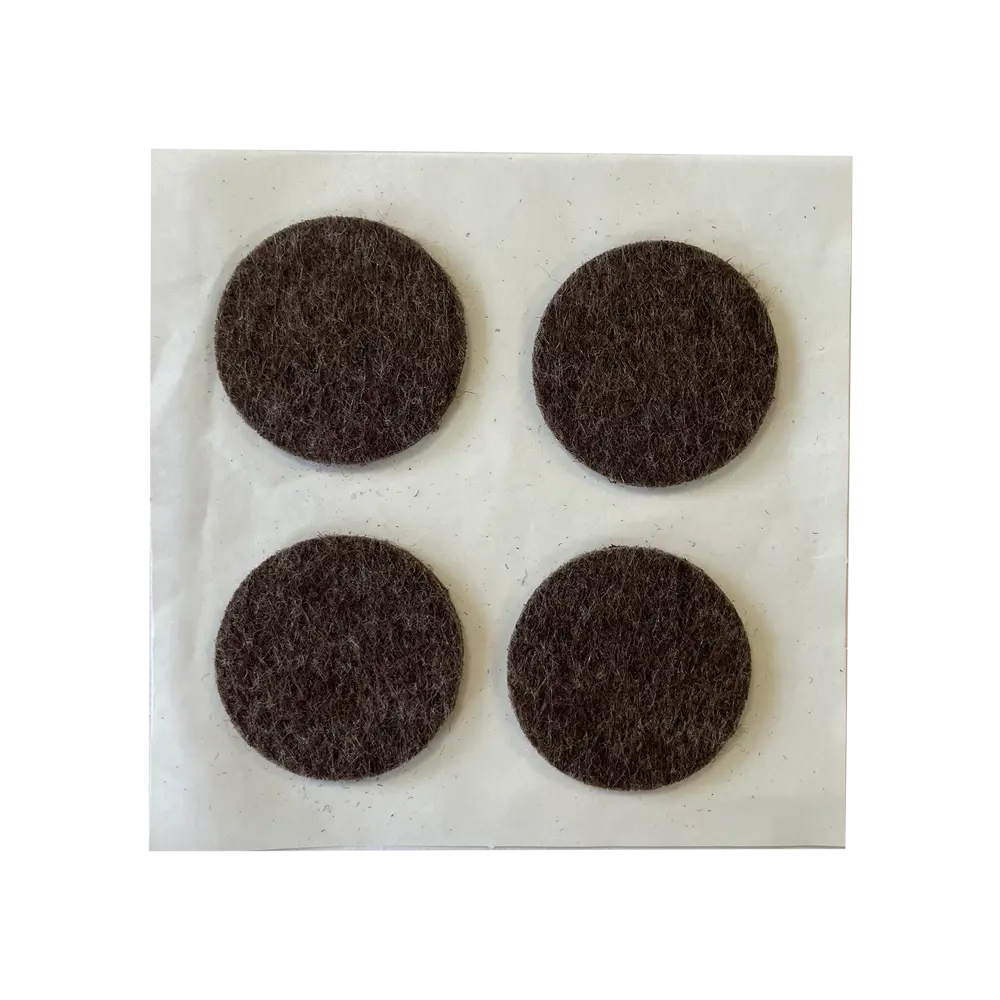 Протекторы для мебели Grace 35 мм, круглые, фетр, цвет коричневый Santreyd STLM-2193154