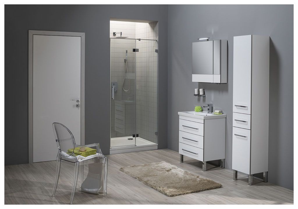 Тумба с раковиной Aquanet Сиена 70 белый (напольный 3 ящика) 0018922500185343 - Вид №4