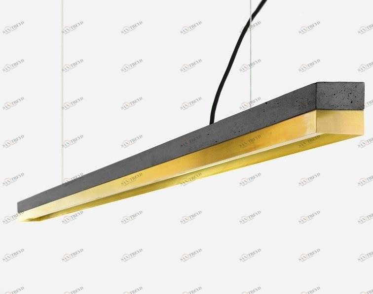 GANTlights Подвесной светильник из бетона и латуни C sun-id-1393465