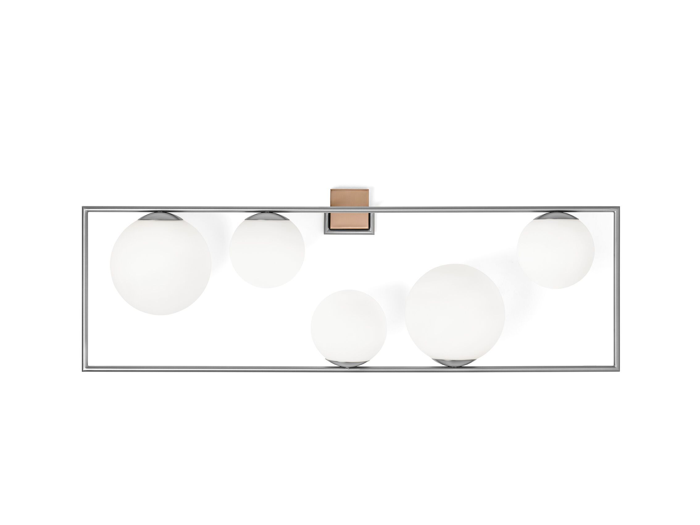 Стальной и стеклянный настенный светильник Miloox Buble ARCH-00139425 - Вид №1