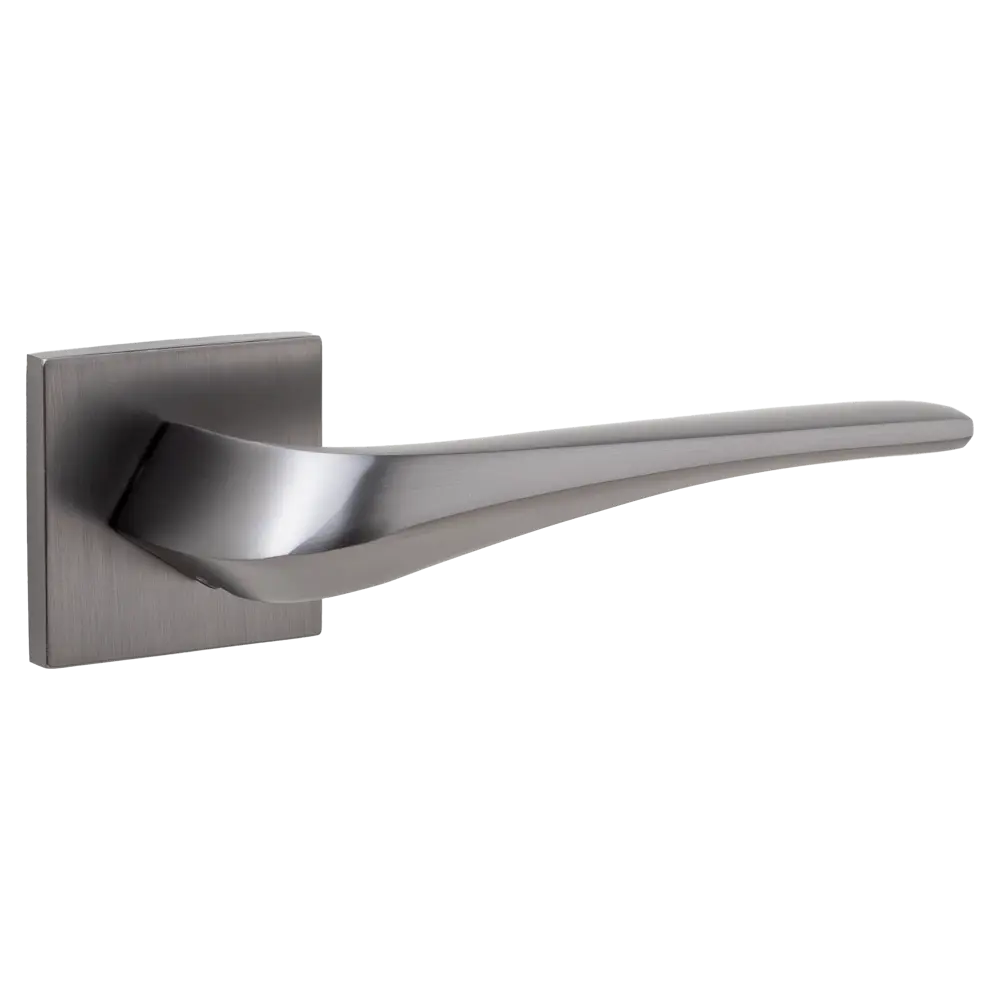 Дверная ручка на розетке Armex H-30117-A без запирания цвет графит STLM-2083149 - Вид №1