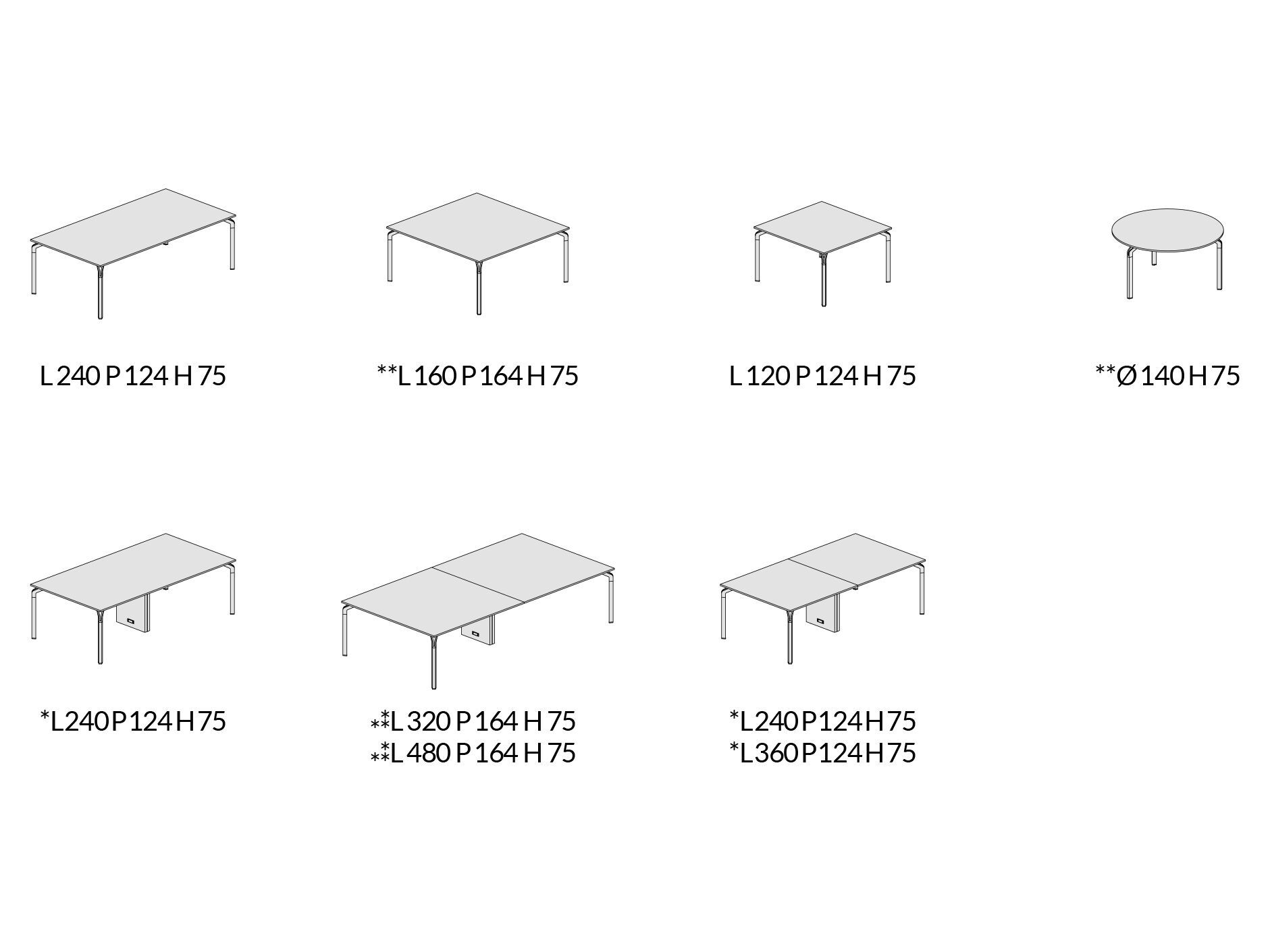 Стол / Стол для совещаний в Laminam® About Office йога ARCH-00031373 - Вид №8