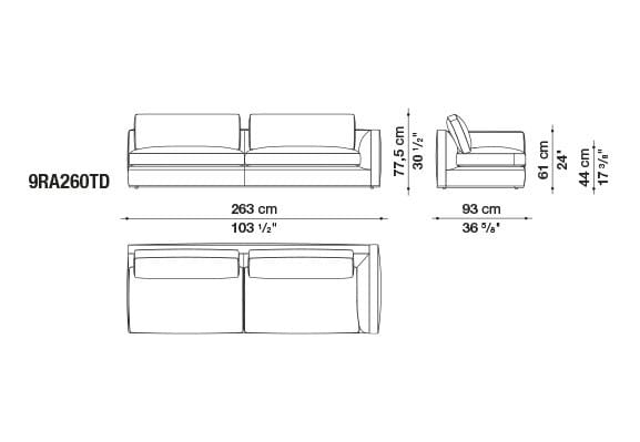 Ткань диван B&B Italia Ричард ARCH-00082196 - Вид №35