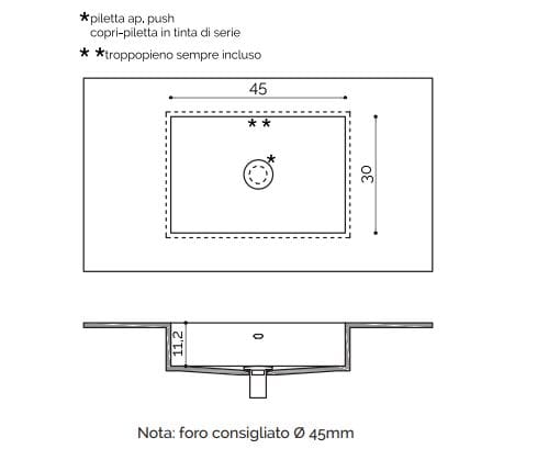 Прямоугольная раковина Corian® с столешницей Acquapazza Corian ® elements ARCH-00062563 - Вид №3