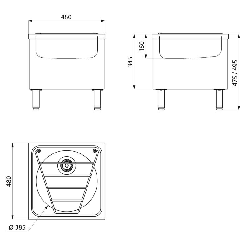 180150 Напольный видуар DELABIE  - Вид №1