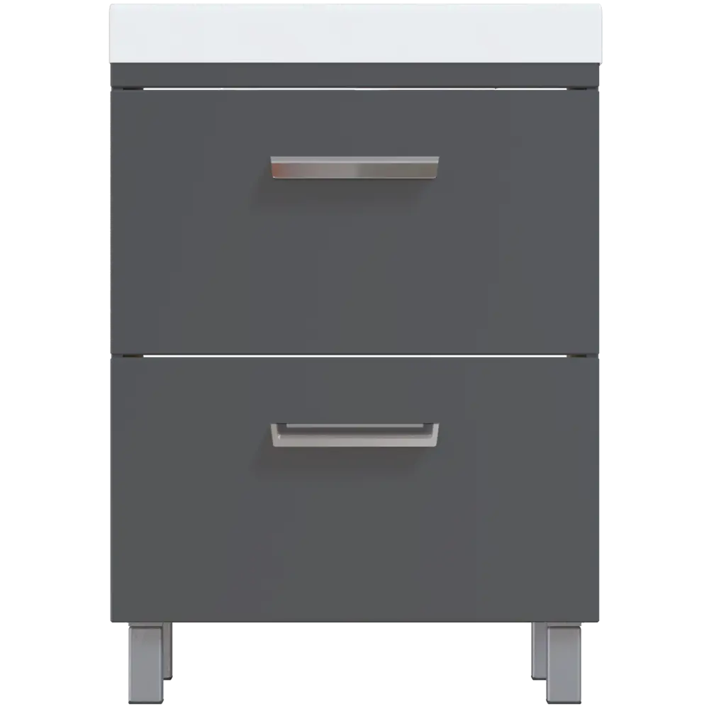 Тумба под раковину напольная Hilton 70 см цвет графит VIGO STLM-2188181