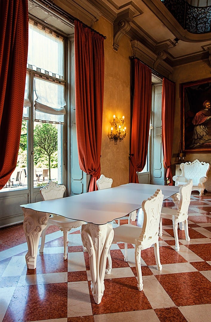 Прямоугольный стол для гостиной из полиэтилена SLIDE Дизайн любви ARCH-00131735 - Вид №4