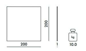 Напольный рециркулированный тканый квадратный ковер Kartell KLEO ARCH-00082148 - Вид №2