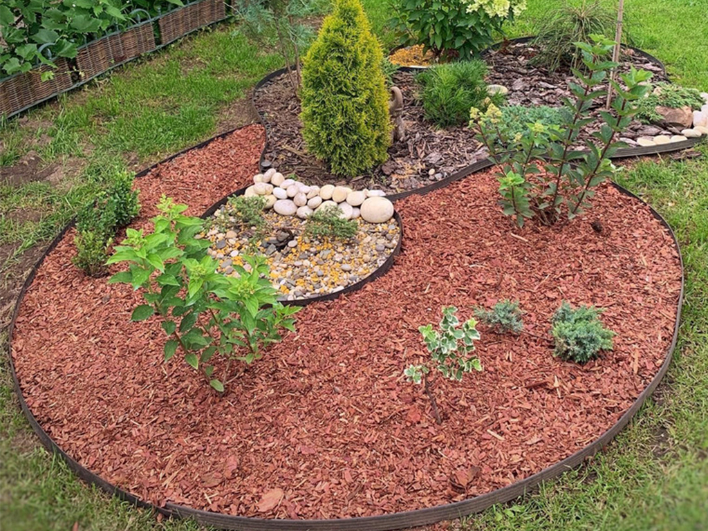 Садовый бордюр "Манго" ПП 38 мм, чёрный, 10 метров ГеоПластБорд GPBST-35 - Вид №8