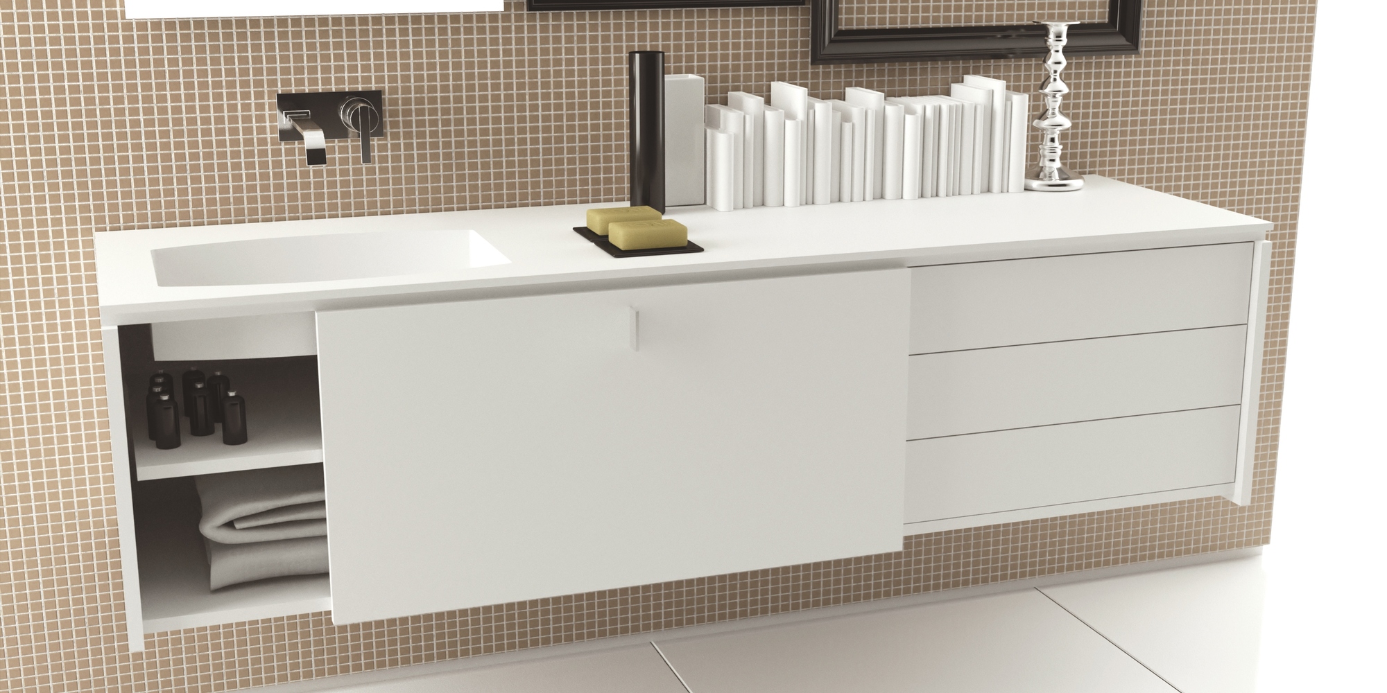 PMS07180DX Накладная раковина на столешницу  овальная MOMA Design Planar Module XS - Вид №1