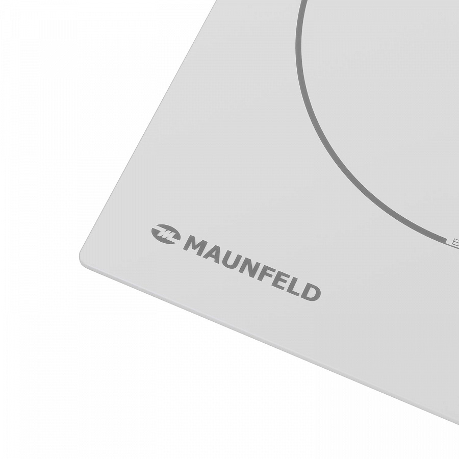 EVI.453-WH Электрическая индукционная панель evi.453-bk/ индукция,45 см, 3 конфорки, сенсорное управление, белый цвет Maunfeld Santreyd  - Вид №4