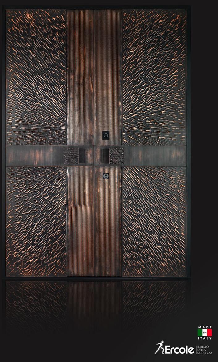 Ercole Бронированная распашная медная дверь с контролем доступа sun-id-1414830 - Вид №1