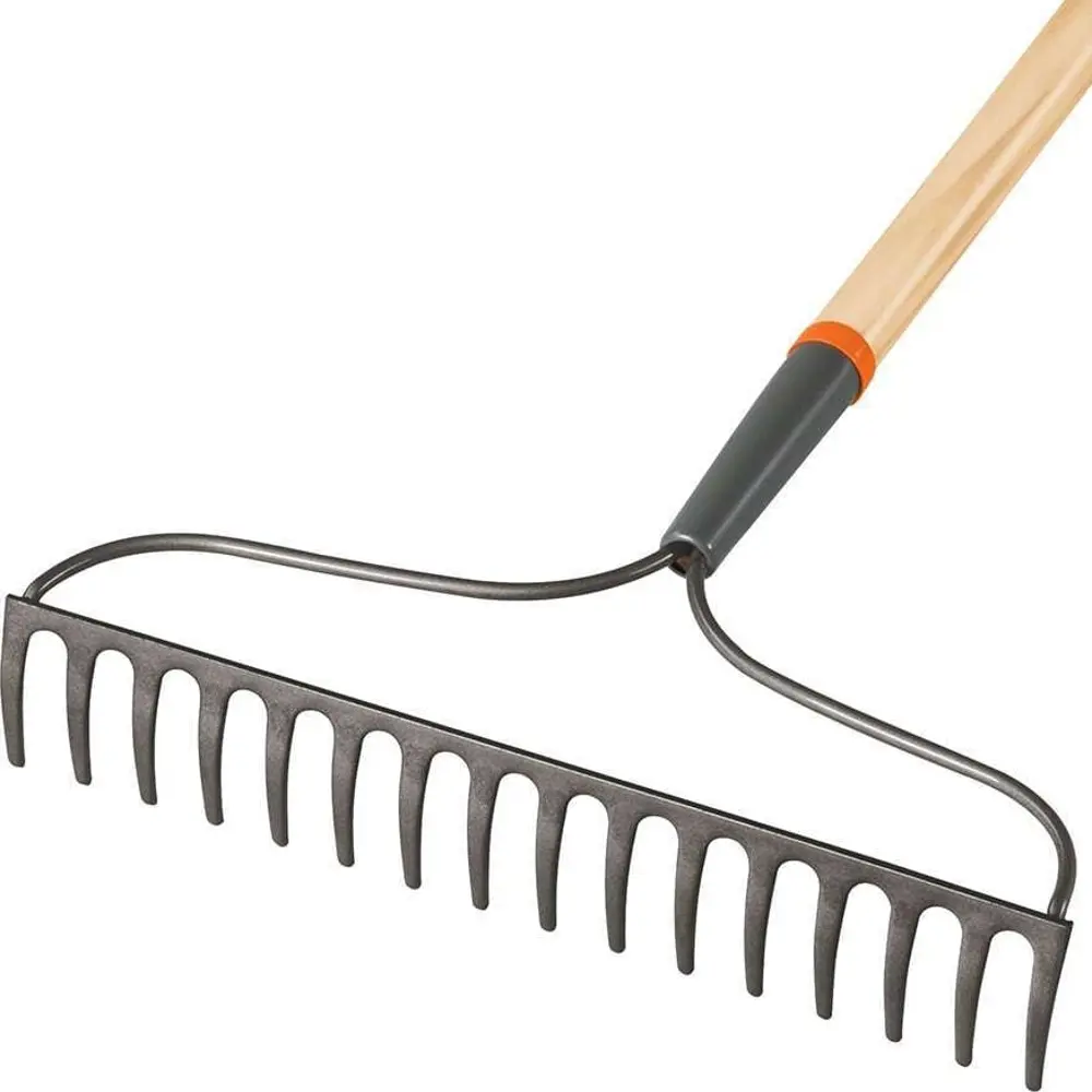 Грабли прямые Truper 17882 16 зубьев 151 см металл с черенком STLM-2008683 - Вид №1