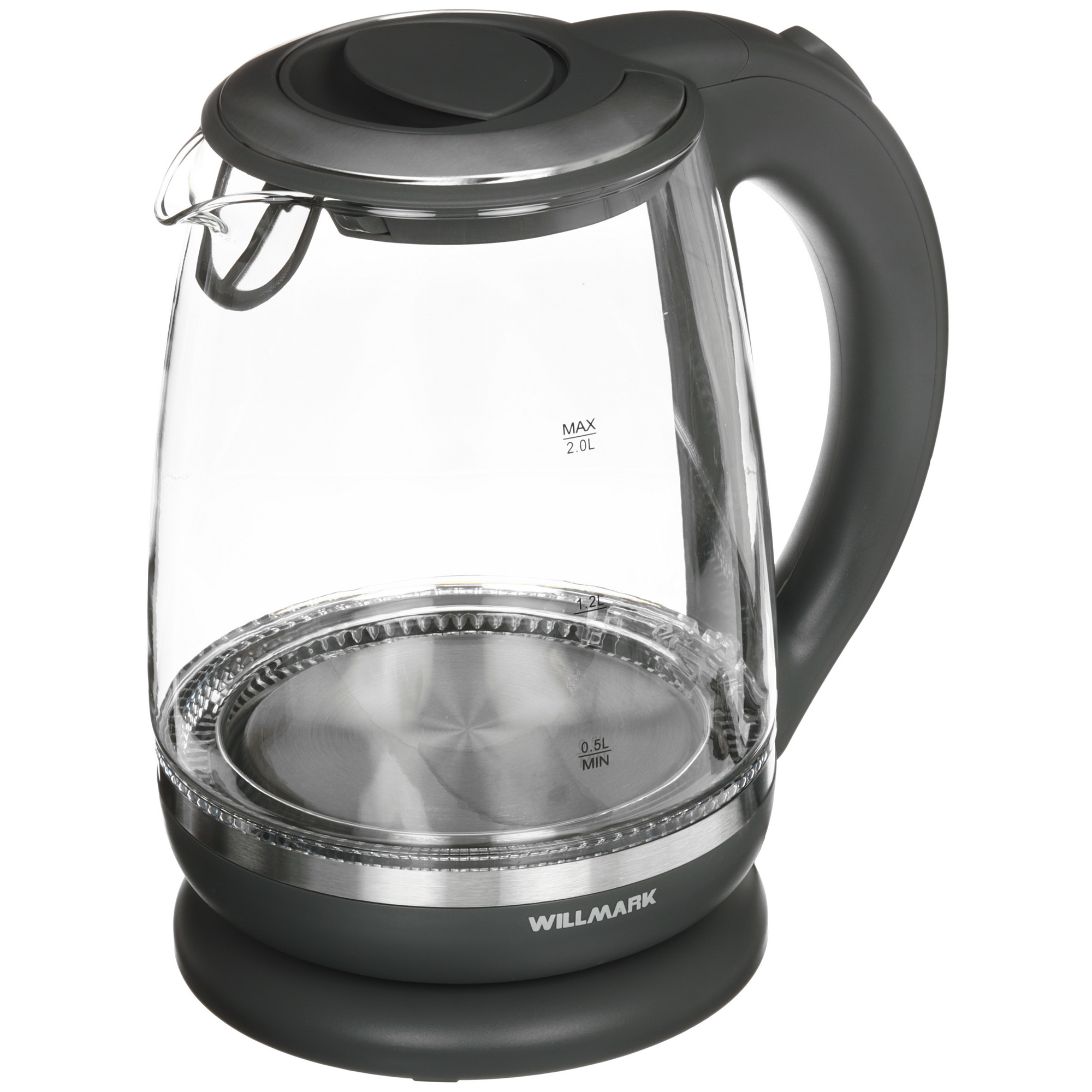 5343857 Электрочайник WILLMARK WEK-2005G серый STDN-0143065 - Вид №2