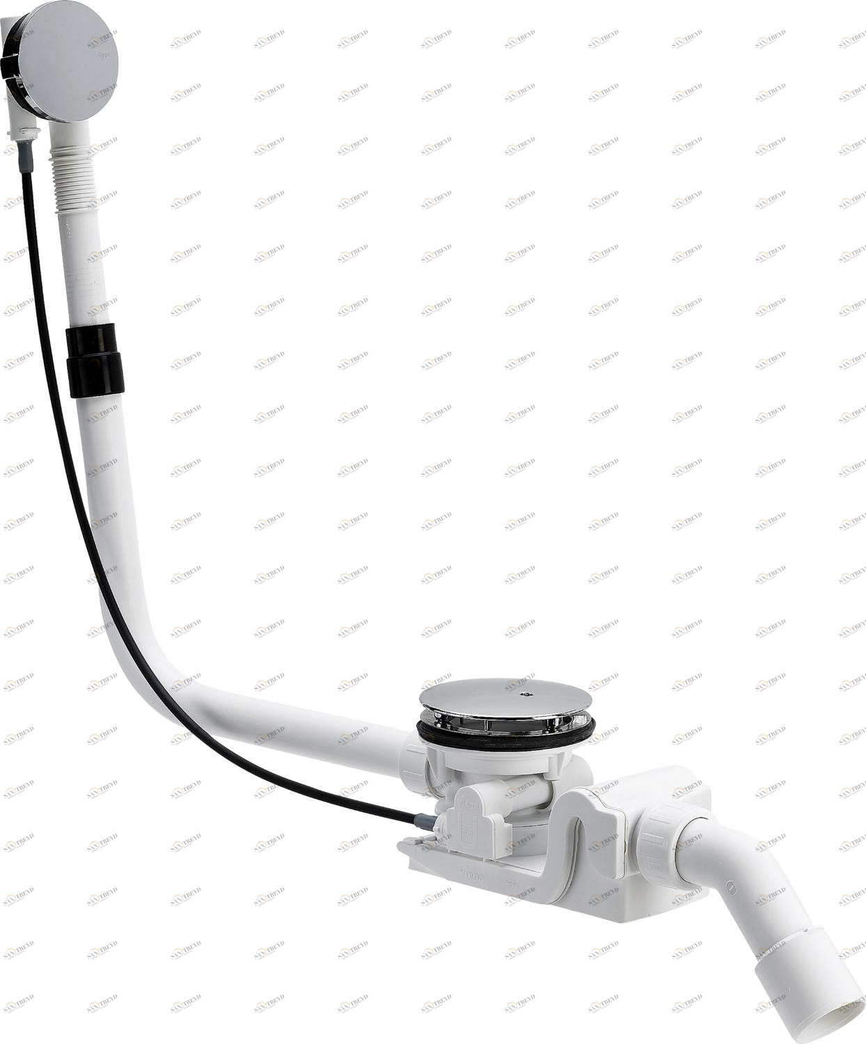 Канализационная арматура  Сифоны для ванн и душевых поддонов  Сифоны для ванн  Не содержит/в комплект не входит: VIEGA 688 561 *)1) Модель 6143.11 Santreyd 