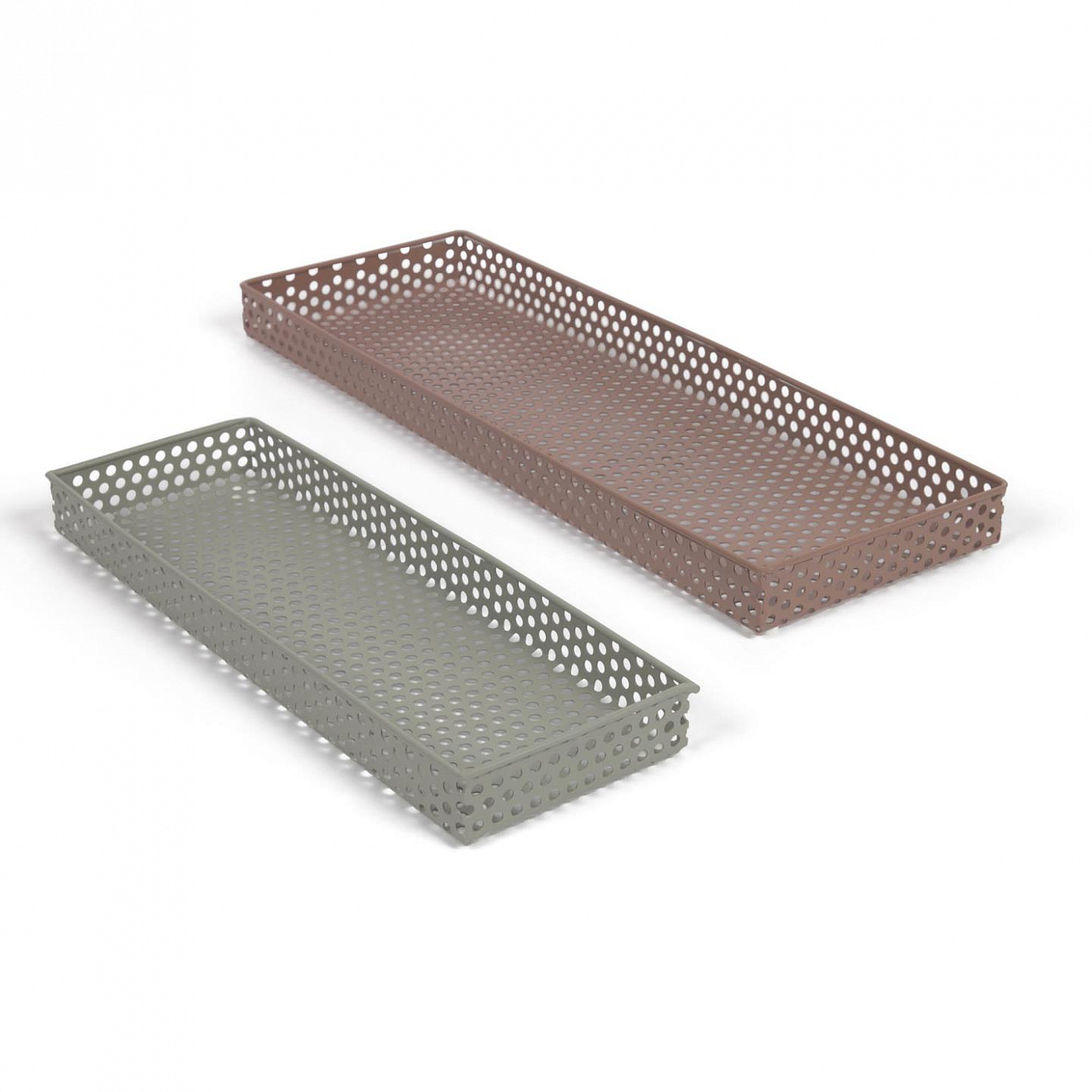 109405 Jeannie set of 2 desk organisers in multicoloured metal La Forma  - Вид №1