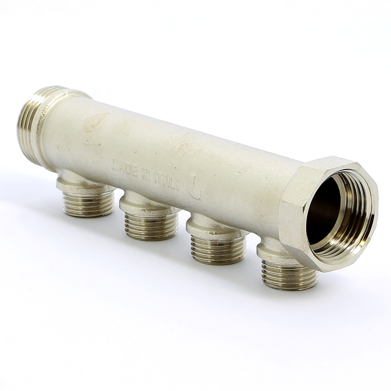 Коллектор НВ 1" никелированный ITAP 4 выхода 1/2"Н 38мм 45514 - Вид №4