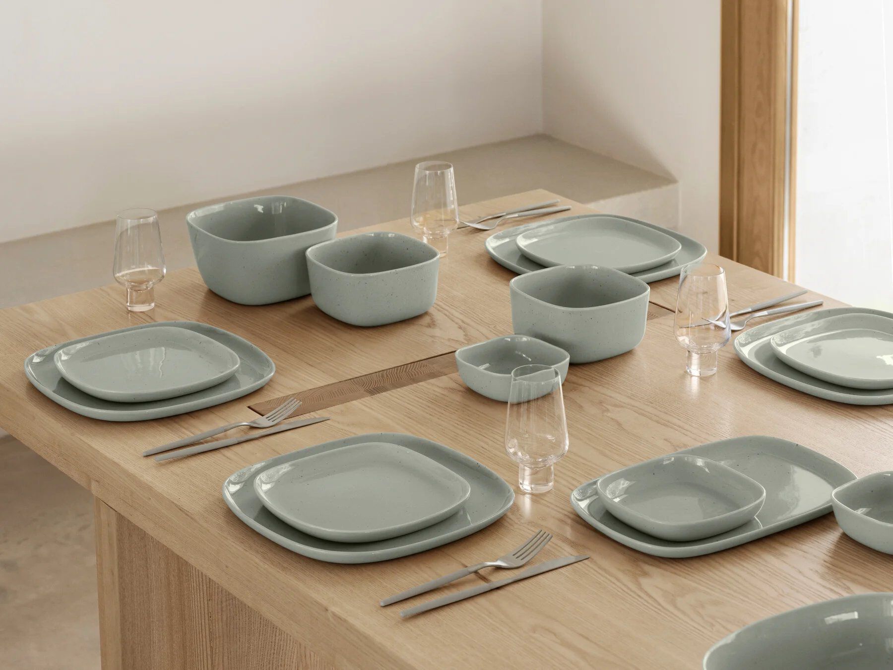 Квадратная десертная тарелка из керамогранита blomus Vahlo ARCH-00110203 - Вид №2