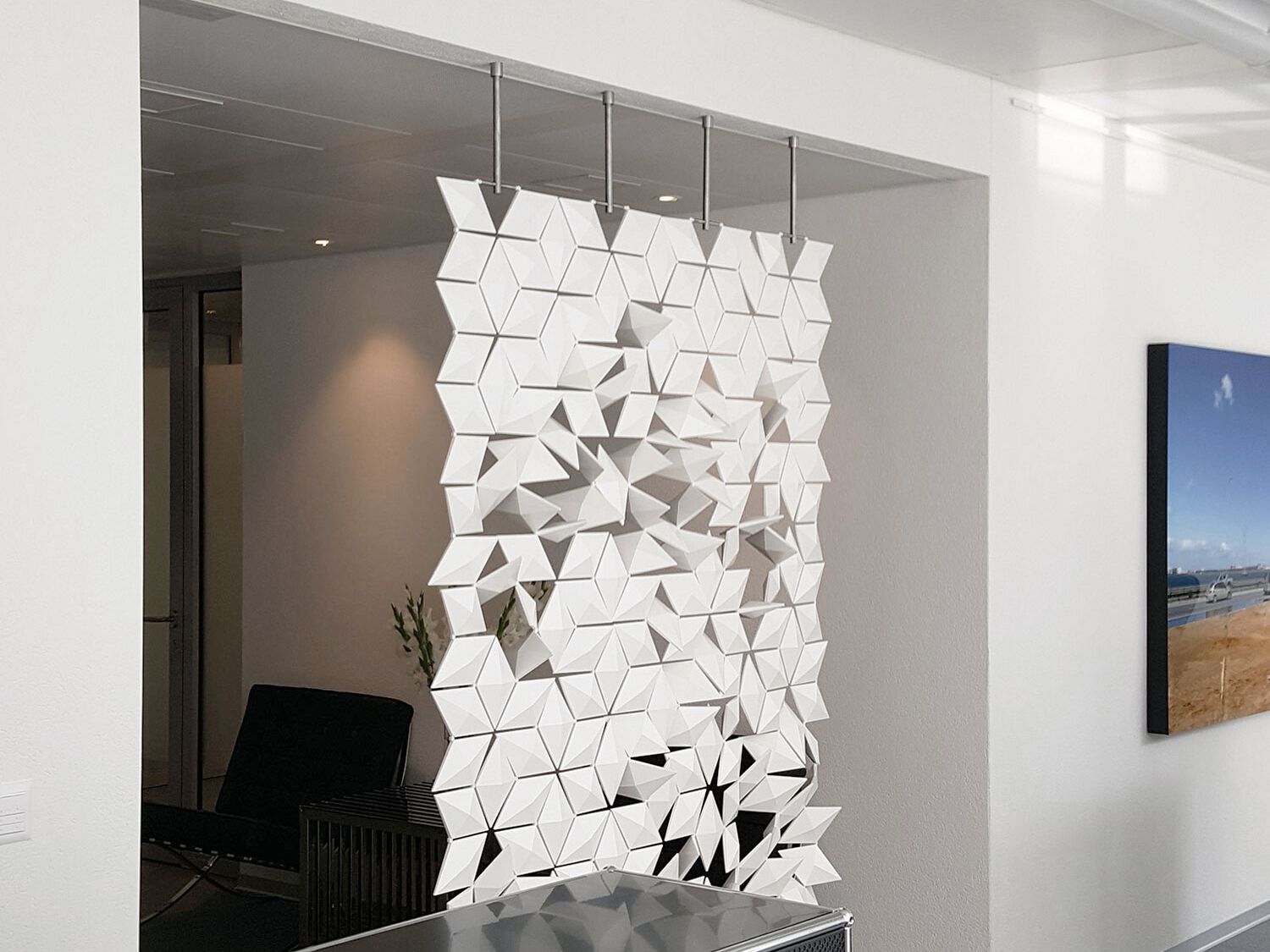 Подвесная перегородка bloomming FACET 136x207cm bianco ARCH-00142259