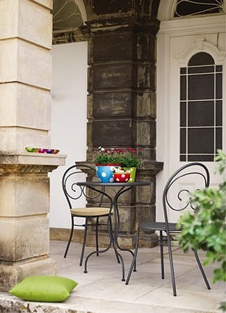 Металлический штабелируемый садовый стул с подлокотниками Vermobil Mimmo ARCH-00006931