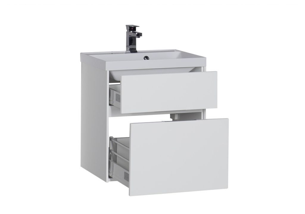 Тумба с раковиной Aquanet Латина 60 белый (2 ящика) 0017993400179393 - Вид №2