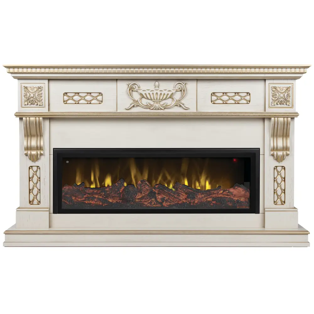 Обрамление Corsica 42 под очаг Saphir 42/Beverly 1000 белый дуб 84601241 STLM-2157020 REALFLAME 