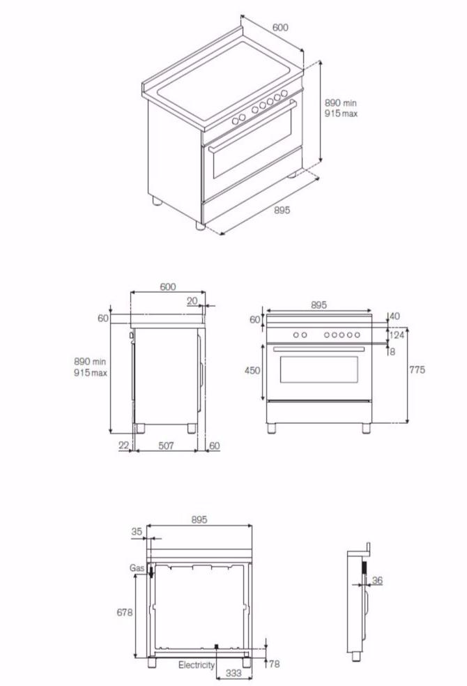 Bertazzoni Профессиональная отдельно стоящая кухня Professional Pro90 5i mfe s - Вид №7