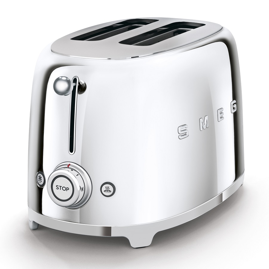 Тостер Smeg на 2 ломтика, хром TSF01SSEU - Вид №6