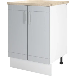 Шкаф напольный Тортора-4 60x86x60 см ЛДСП цвет серый 82560355 STLM-2100988