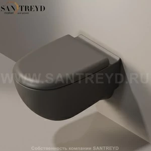 5085G7006 Подвесной унитаз настенный Черный Ceramica Flaminia Spin Италия