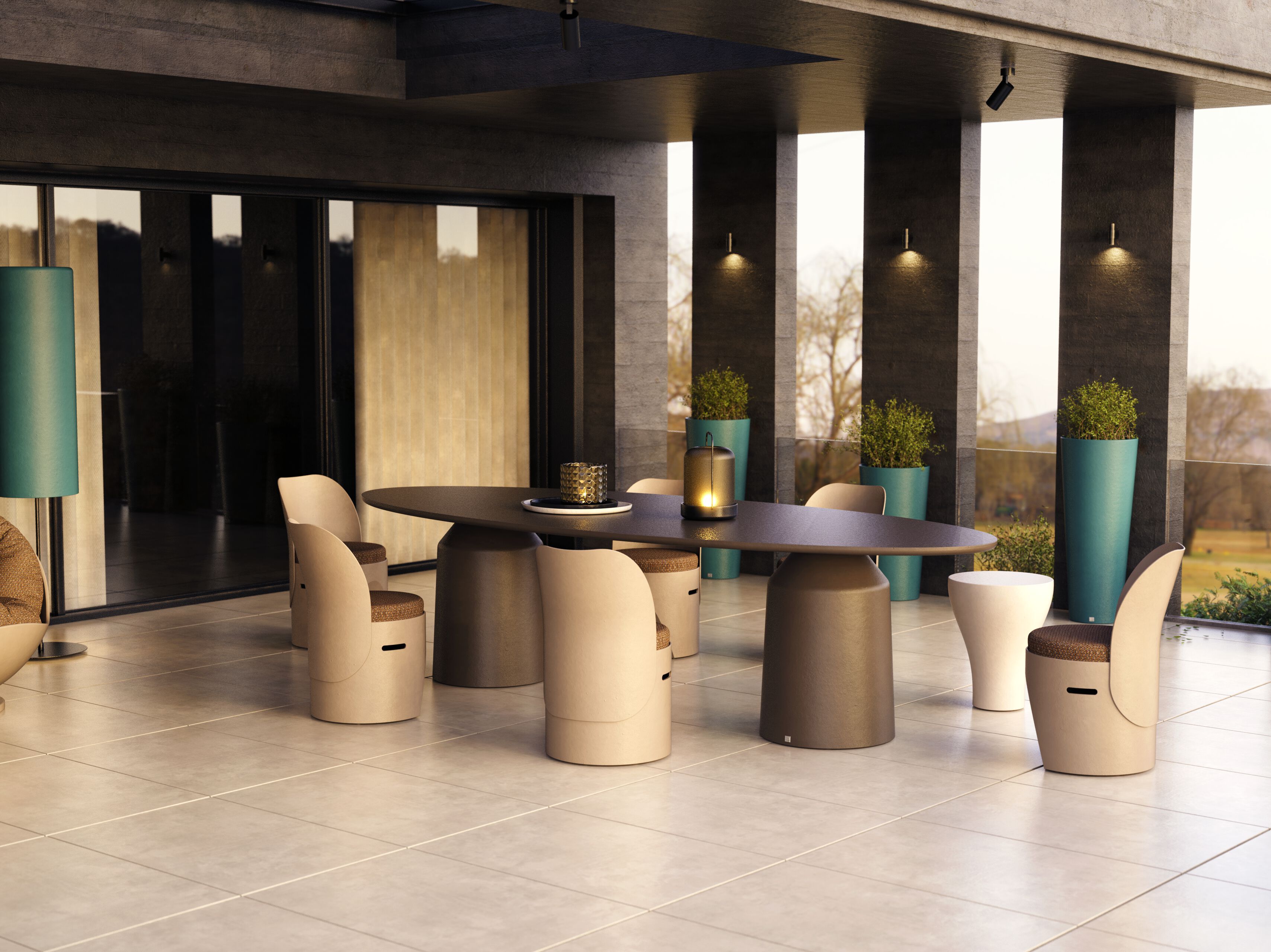 Садовый стул с мягким сиденьем GANSK Cloe ARCH-00122984 - Вид №3