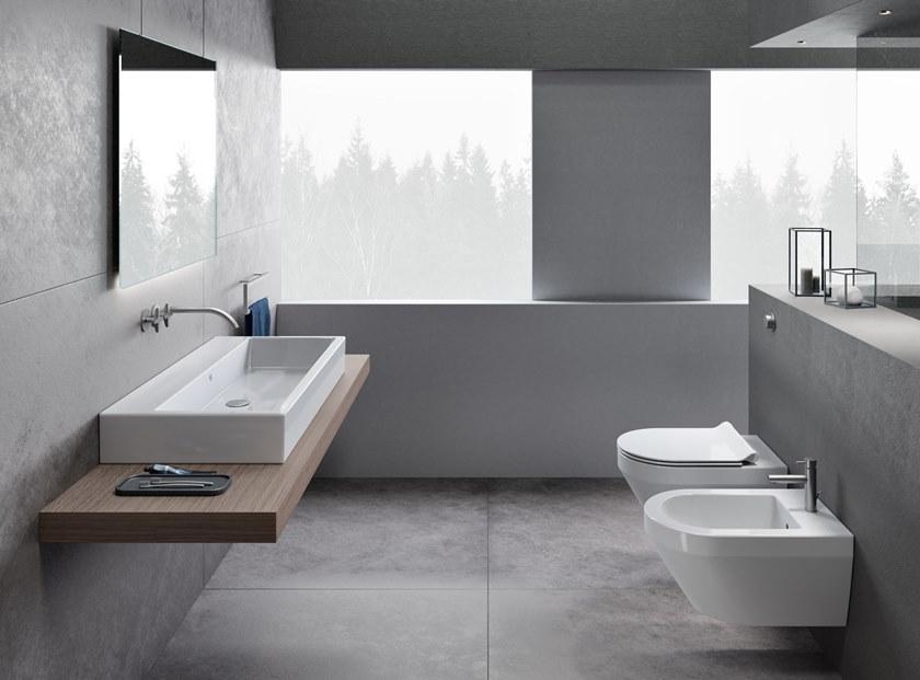 891511 Подвесной унитаз настенный Белый GSI ceramica Kube Италия - Вид №2