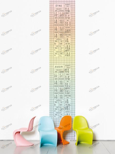 Moustache Однополосные обои с надписью sun-id-1420868