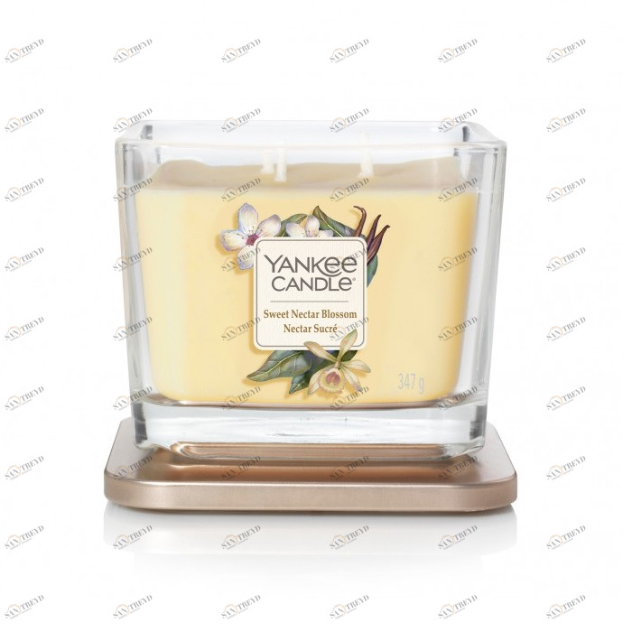Свеча средняя Sweet Nectar Blossom "Сладкий нектар" 347гр 28-38 часов YANKEE CANDLE  268072 Желтый 