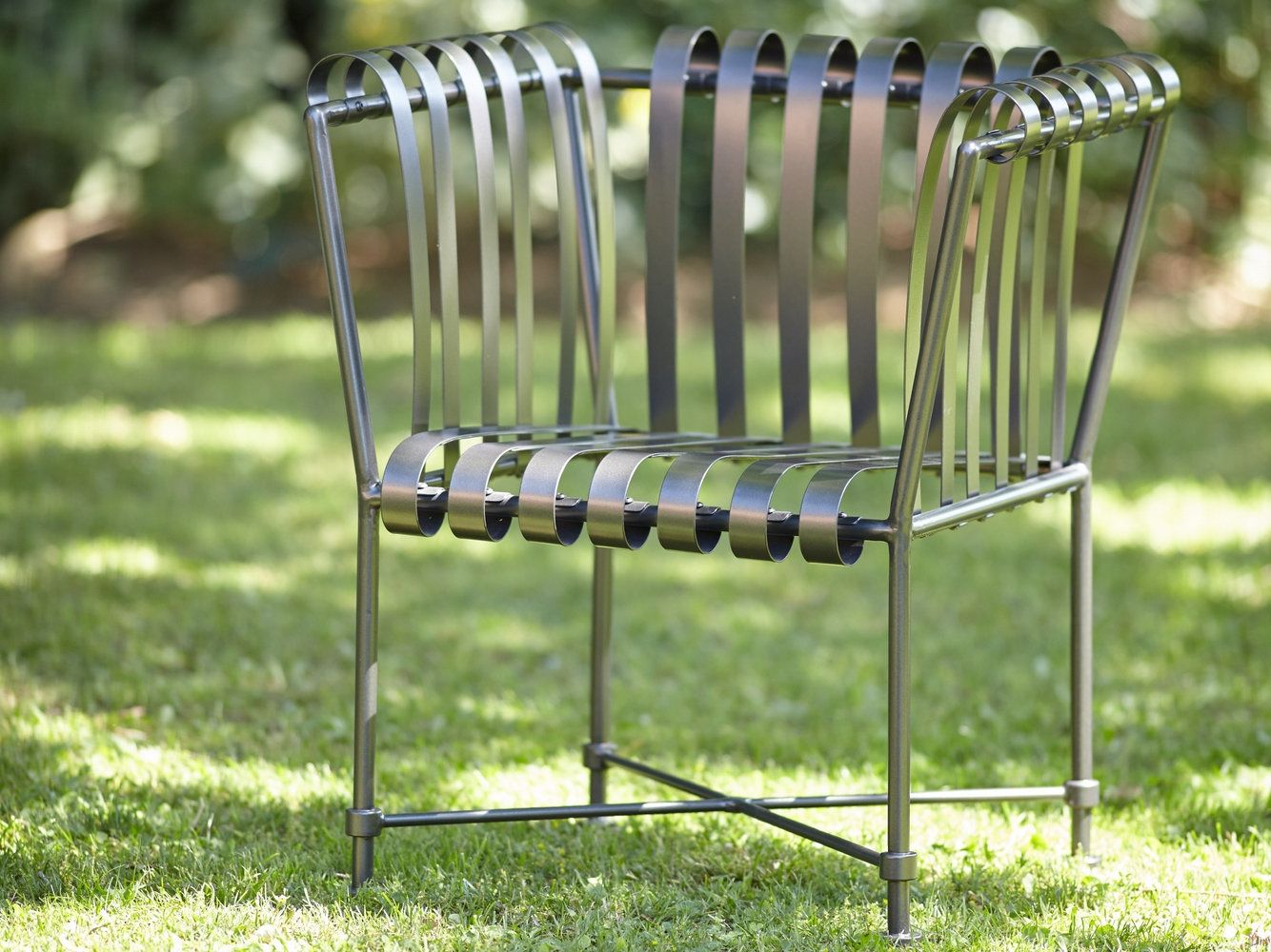 Стул для сада из нержавеющей стали с подлокотниками OFFICINACIANI Molle ARCH-00026082 - Вид №1