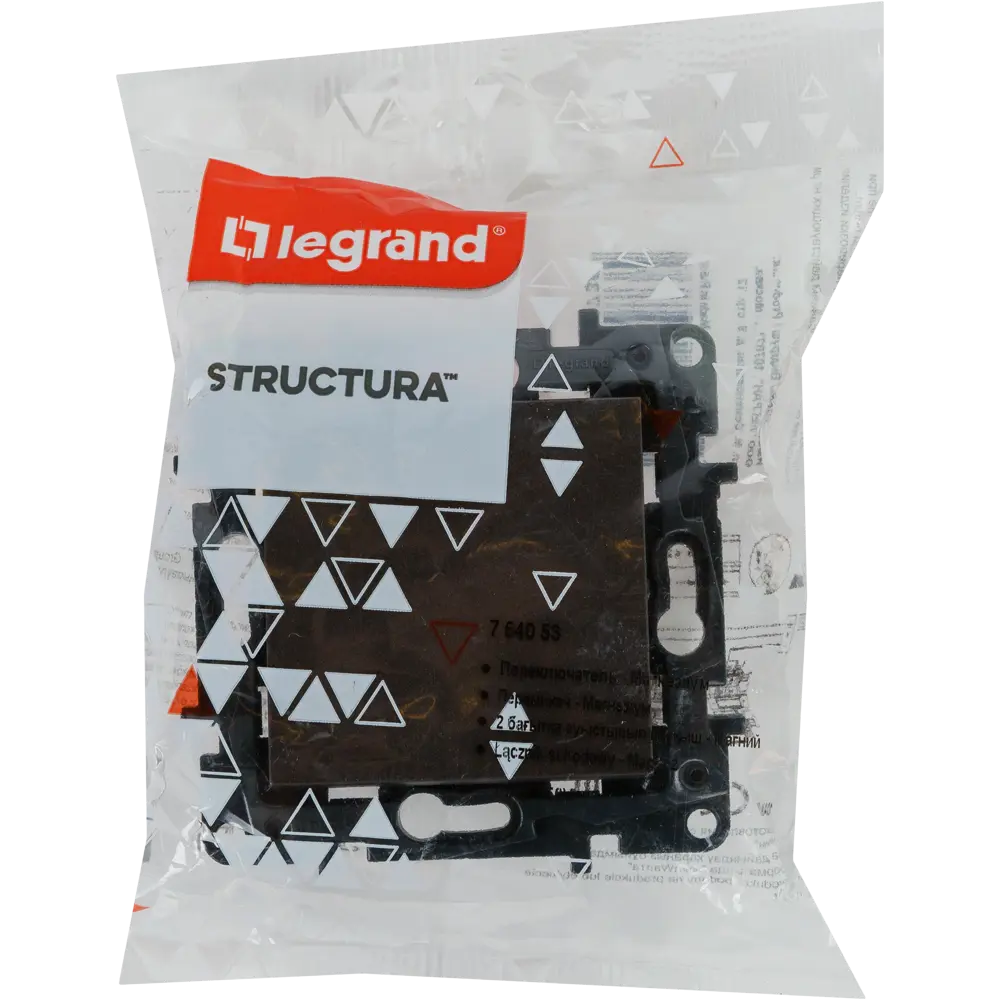 Переключатель одноклавишный - Legrand Structura - 10А 250В безвинтовые зажимы - магнезиум STLM-2036660 - Вид №6