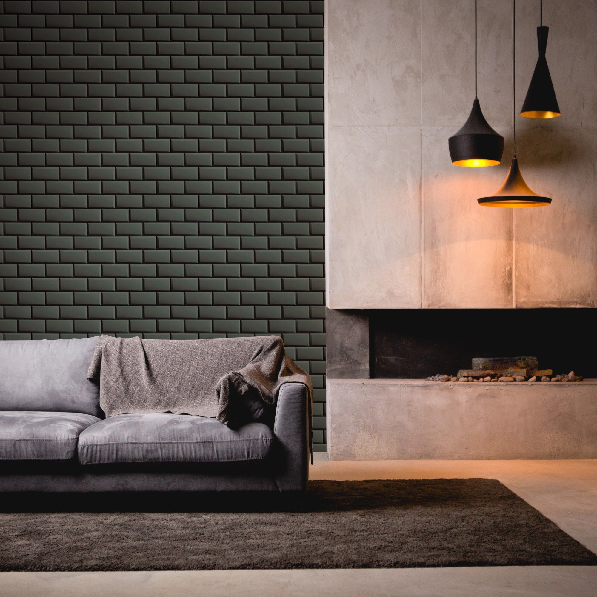 3D-эффект виниловых кирпичных обоев Architects Paper My Home my Spa ARCH-00136402 - Вид №2