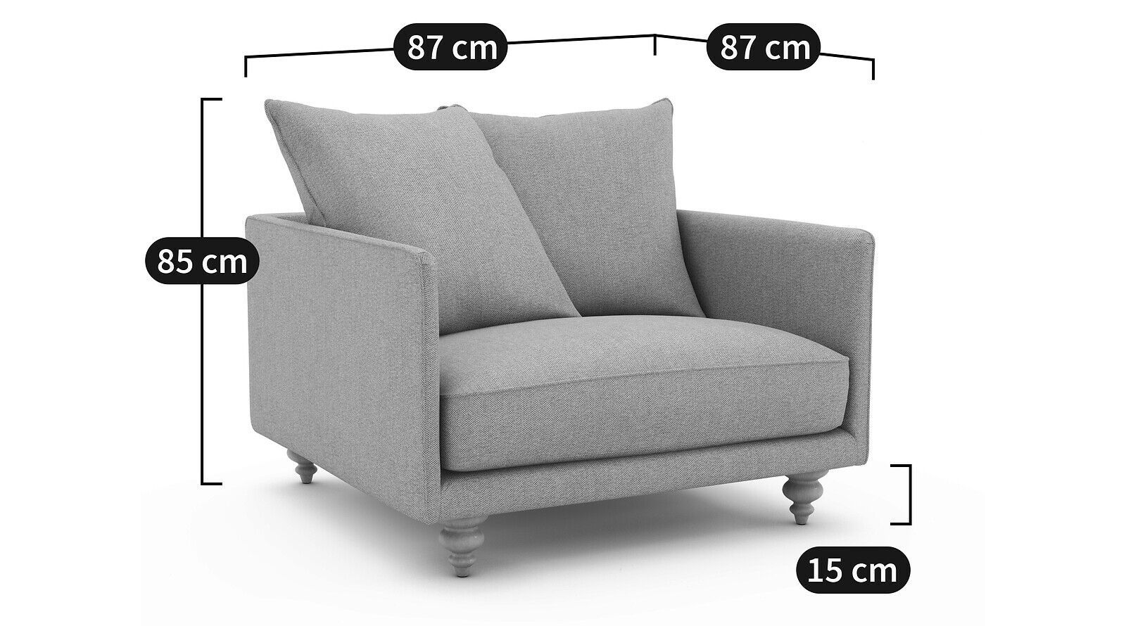 Бархатное кресло с подлокотниками AMPM Lazare ARCH-00080819 - Вид №10