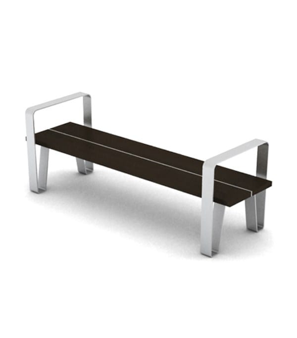 Стальная и деревянная скамья без спинки LAB23 COURT ARCH-00068054 - Вид №35