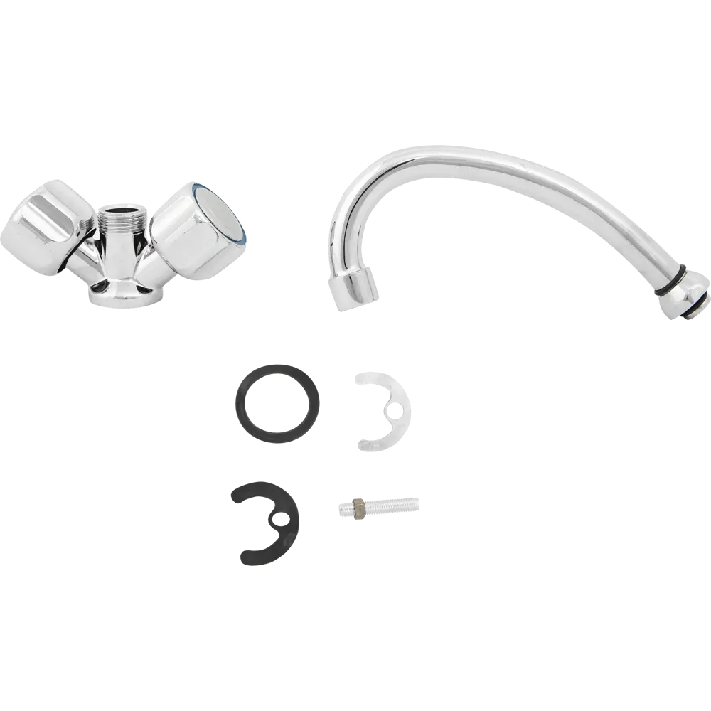 Смеситель для раковины Ретро двухвентильный цвет хром Santreyd STLM-2124498 - Вид №2