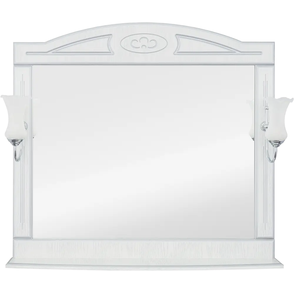 Зеркало «Луиза» 105 см цвет белое серебро Santreyd STLM-2103509