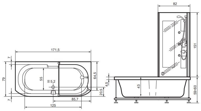 Gruppo Geromin Джакузи с душем Duo sun-id-1412128 - Вид №1