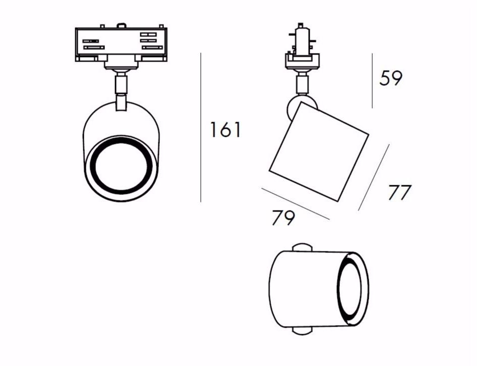 Milan Iluminacion Светодиодные трековые светильники из металла Kronn sun-id-1448768 - Вид №9